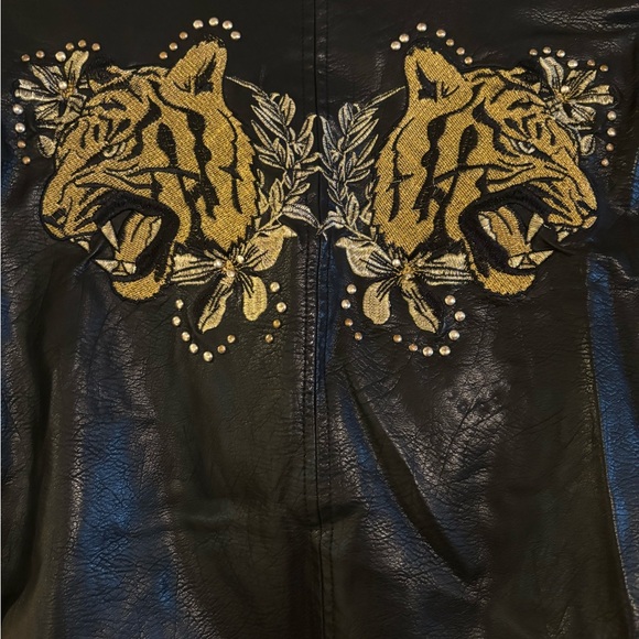 GUESS RISING TIGER MOTO JACKET - Picture 5 of 7